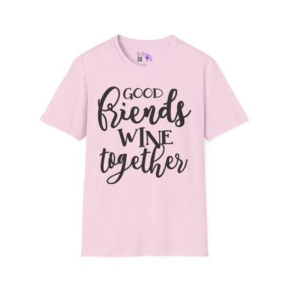 Friends Wine Together Adult T-shirt