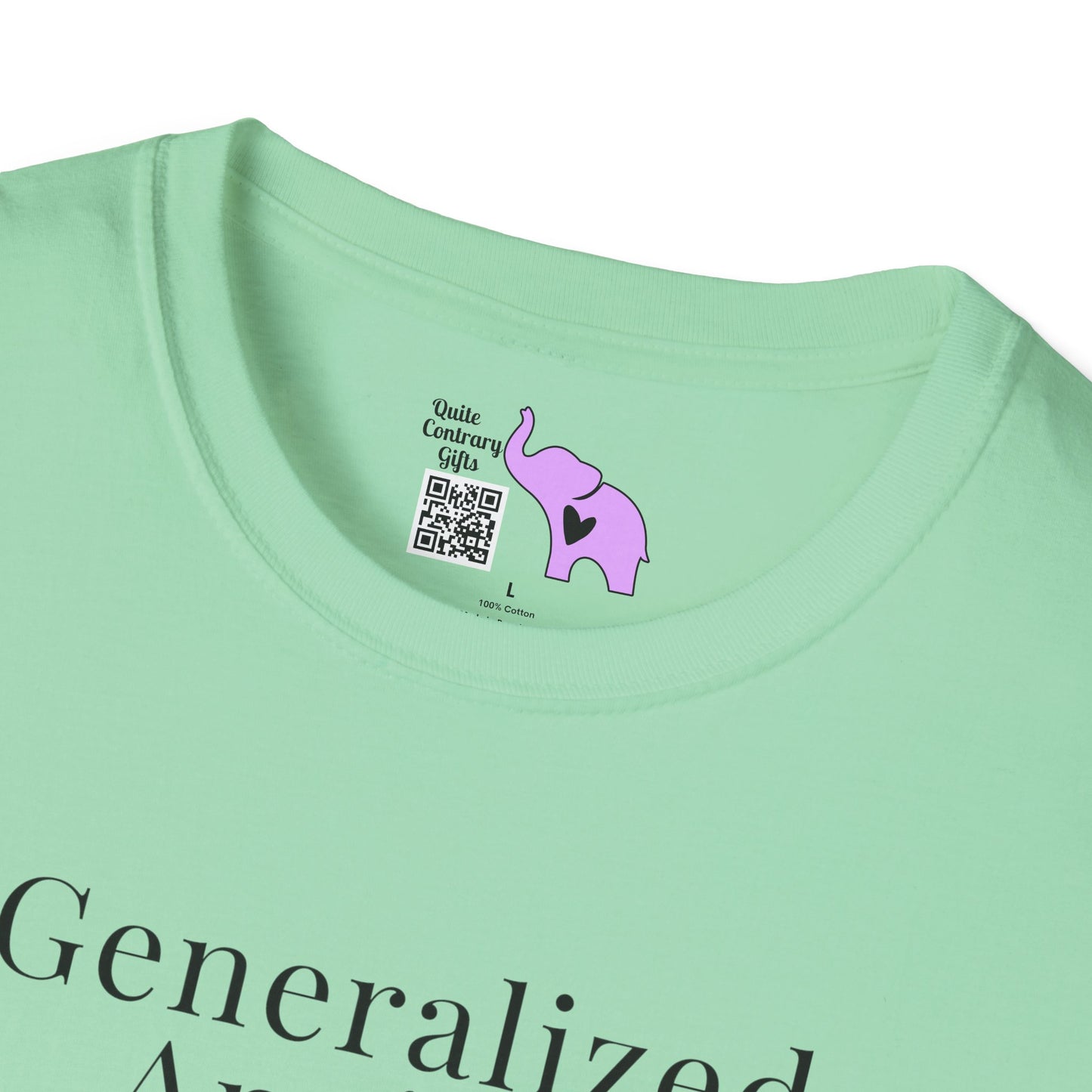 Geralized Anxiety Disorder 1 Star Would Not Recommend Adult T-shirt