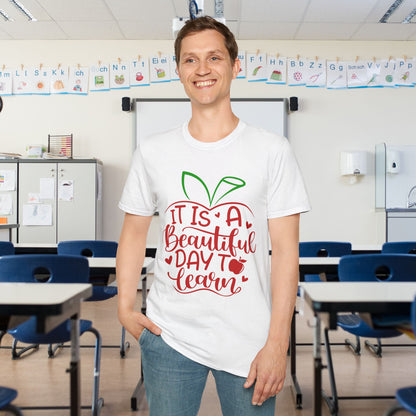 It's A Beautiful Day To Learn Adult T-shirt