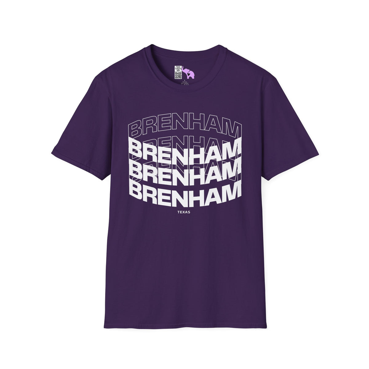 Brenham (Triple Arched) Texas Adult T-shirt