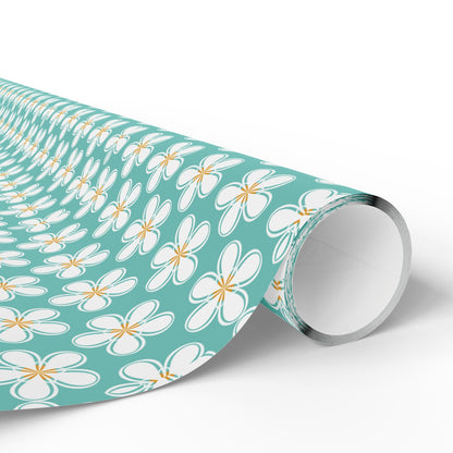 Tealberry Blooms Wrapping Paper