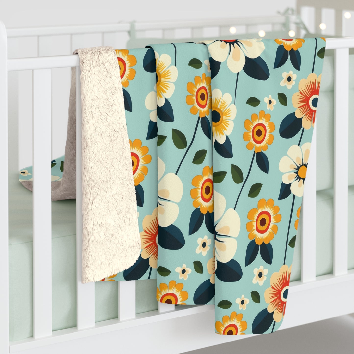 Joy Petals Sherpa Fleece Blanket