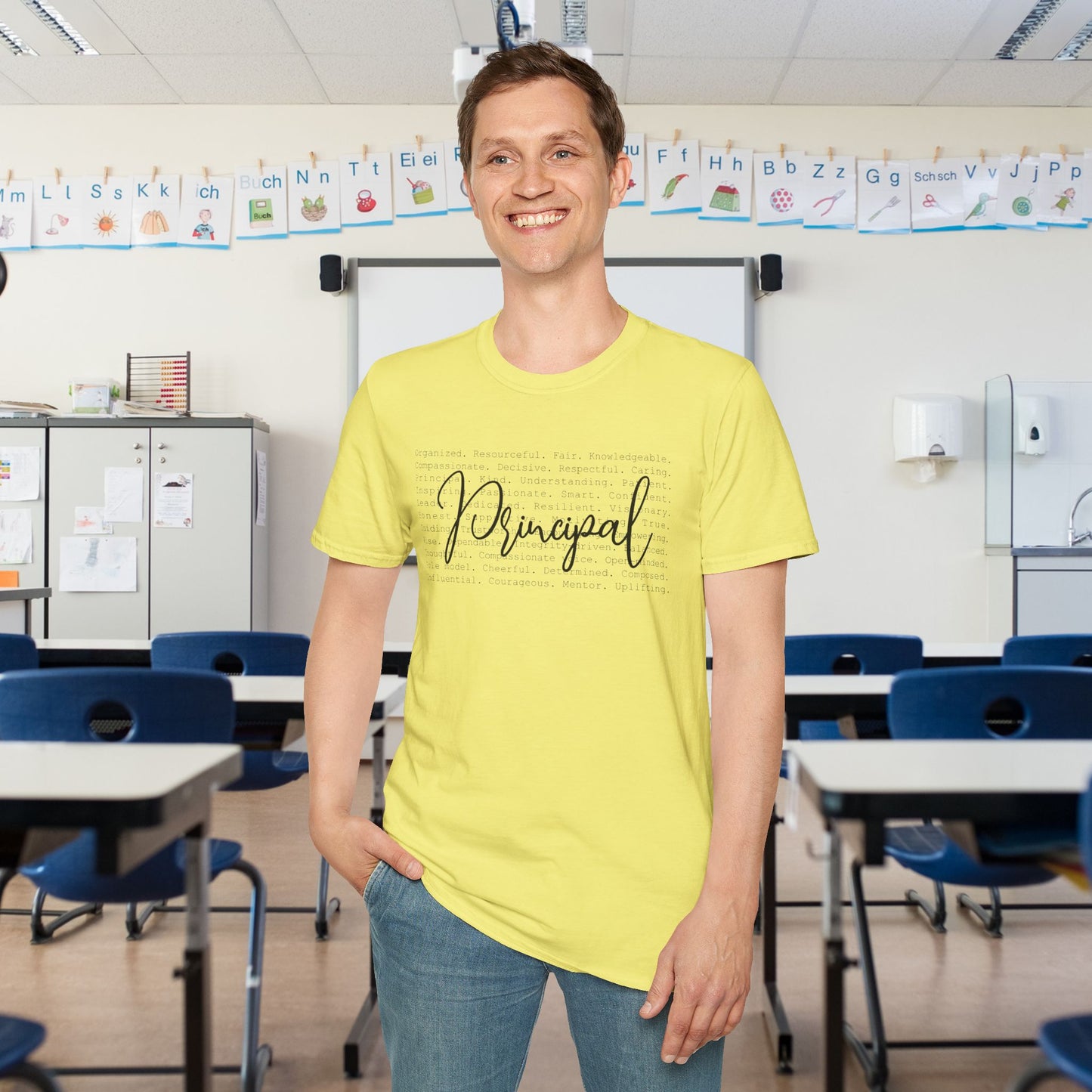 Principal (Descriptive Words) Adult T-shirt