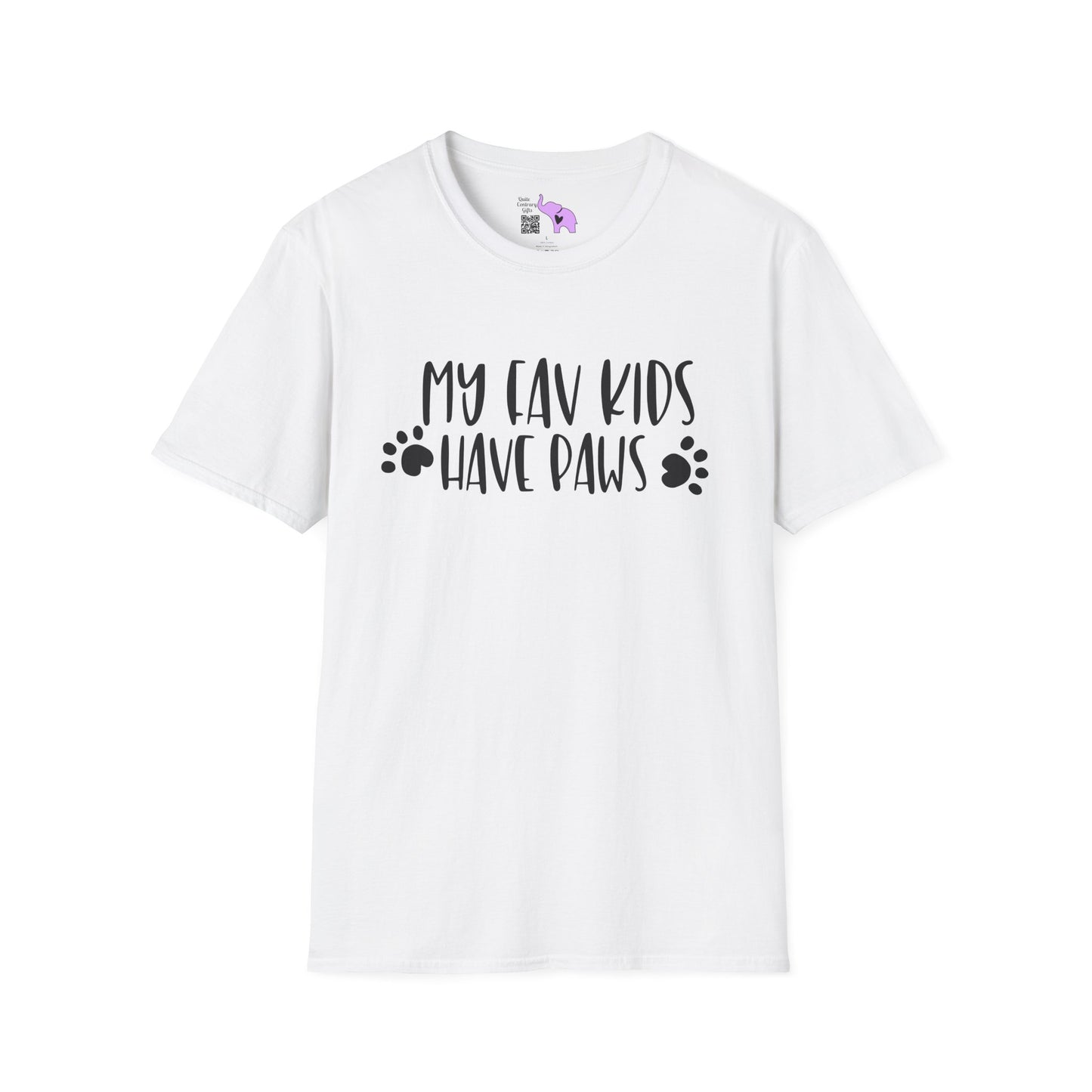 My Fav Kids Have Paws Adult T-shirt