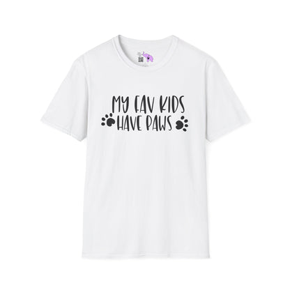 My Fav Kids Have Paws Adult T-shirt