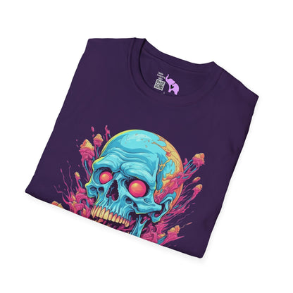 Psycho Skull Adult T-shirt