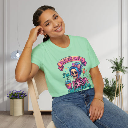 Please Hold I'm Mentally Buffering Adult T-shirt