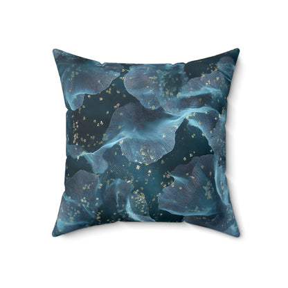 Midnight Sheer & Lace Throw Pillow