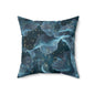 Midnight Sheer & Lace Throw Pillow