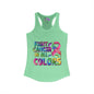 Fight Cancer In All Colors 8 Women's Ideal Racerback Tank