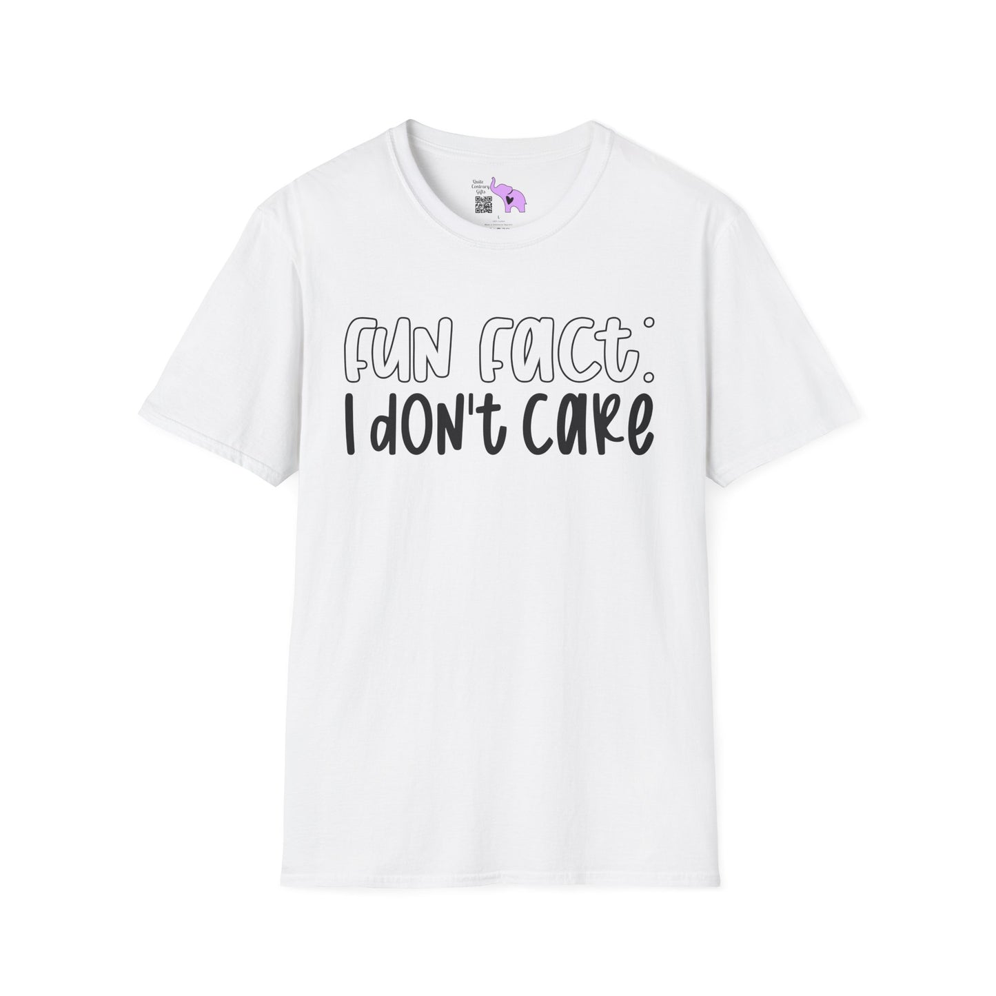Fun Fact I Don't Care Adult T-shirt