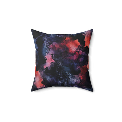 Dark Fantasy Watercolor Throw Pillow