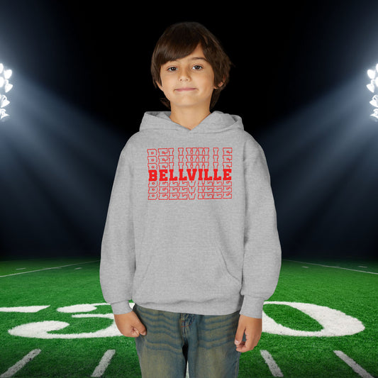 Bellville (Stacked) Youth Heavy Blend Hoodie