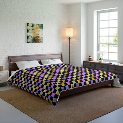 Joyful Checkerboard Comforter