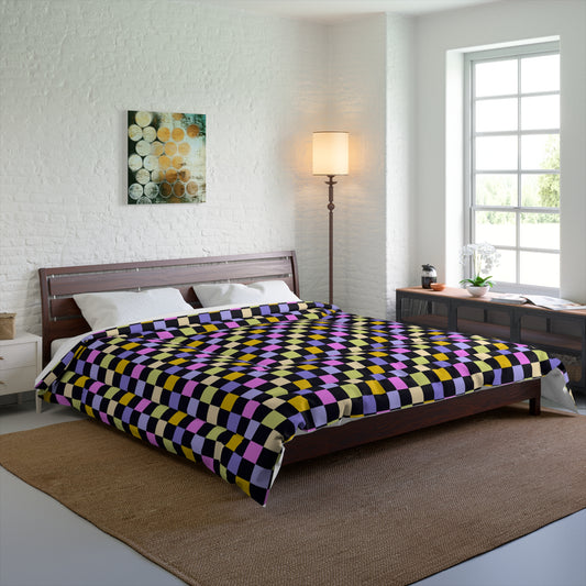 Joyful Checkerboard Comforter