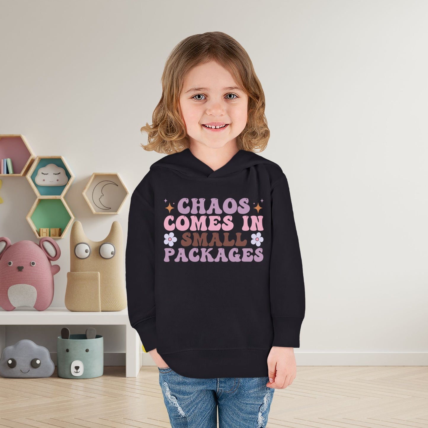 Chaos Comes In Small Packages Toddler Hoodie