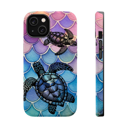 Sea Turtle Silhouette MagSafe® Compatible Tough Case for iPhone