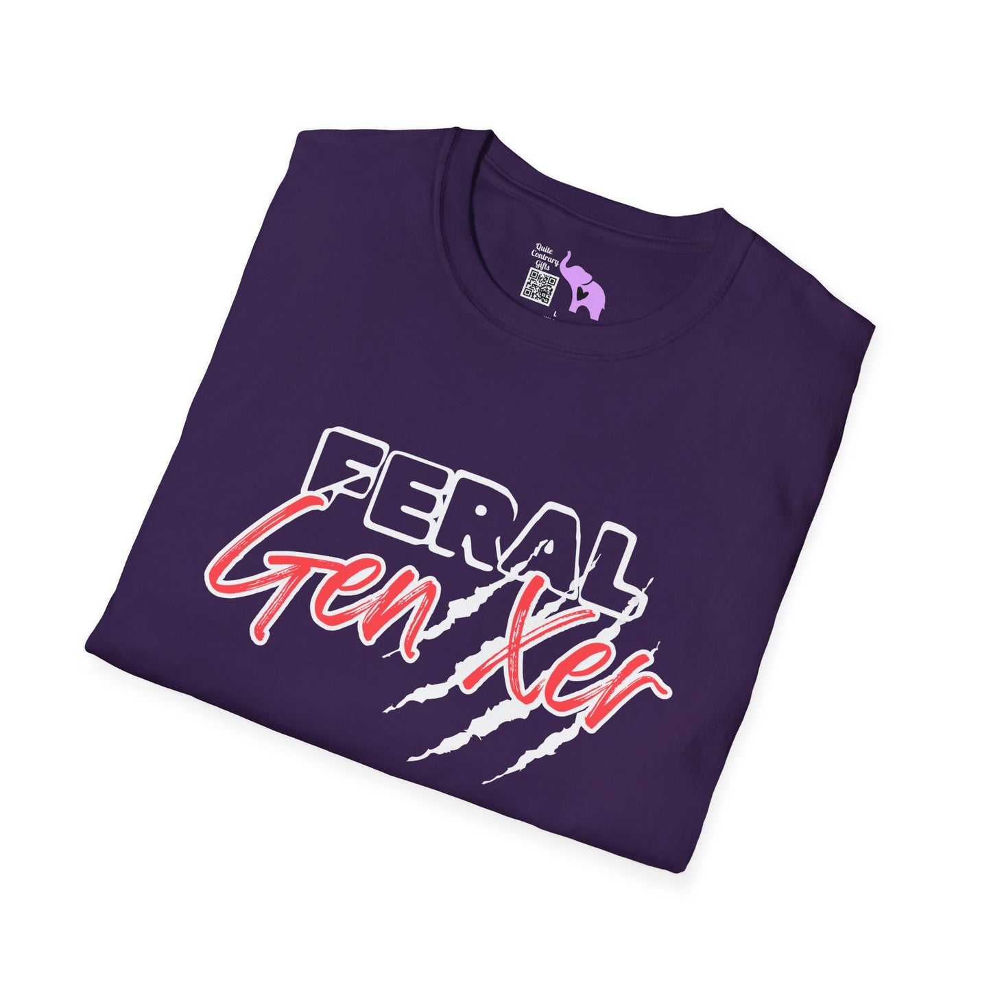 Feral GenXer w/Claws Adult T-Shirt