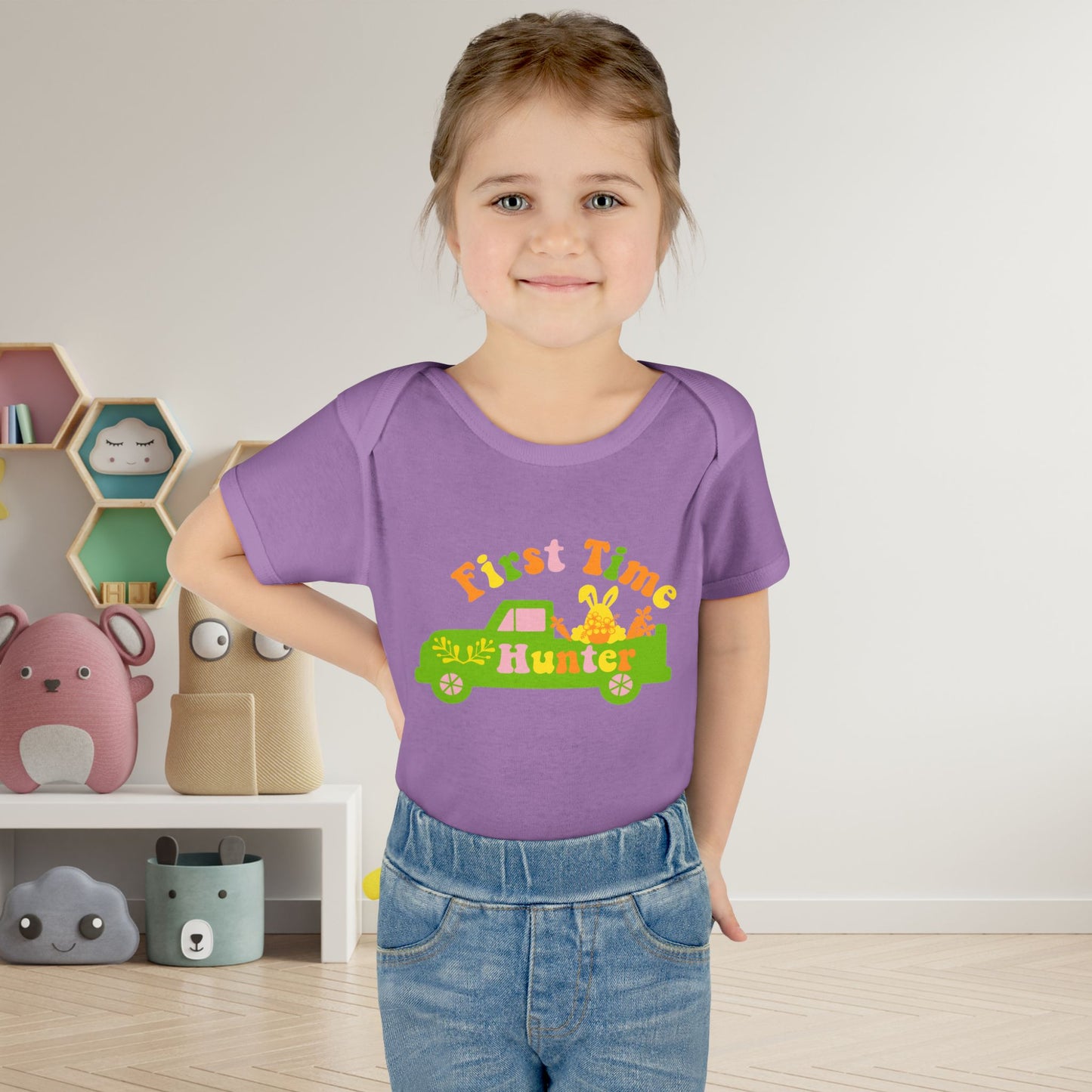 First Time Hunter (Easter) Infant Baby Rib Bodysuit