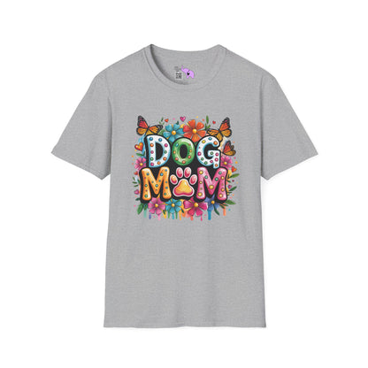 Floral Dog Mom Adult Unisex Tshirt