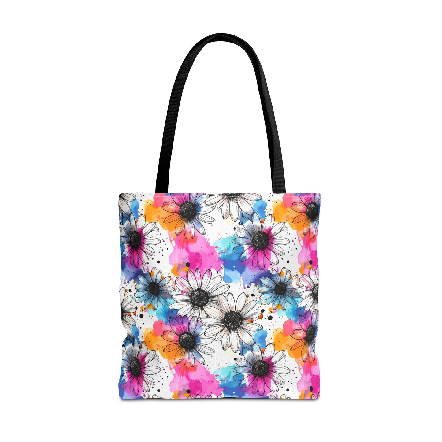 Watercolor Daisy Dream Canvas Tote Bag