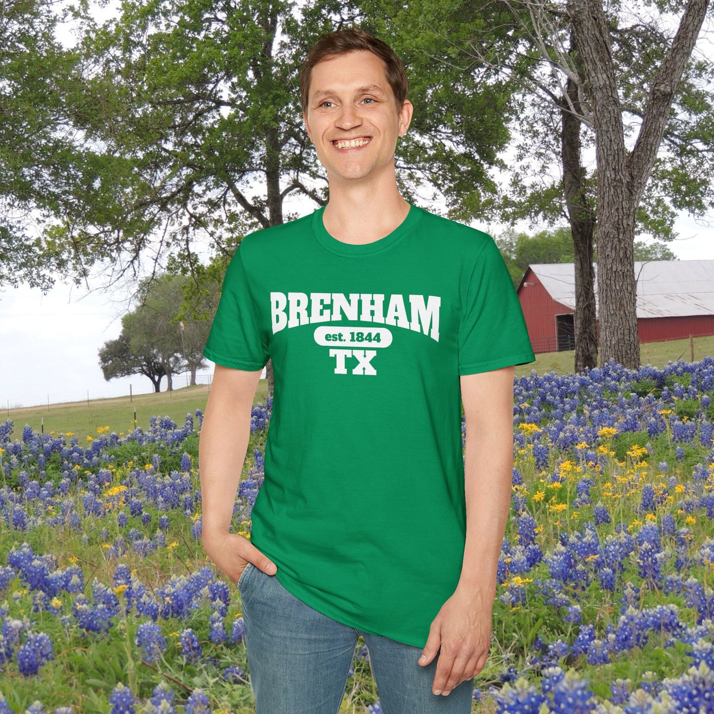 Brenham Tx Est. 1844 Adult T-shirt