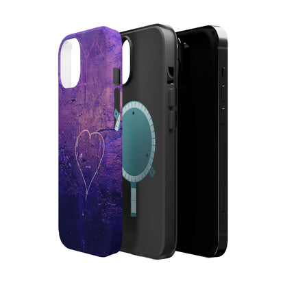 Purple Heart Wall MagSafe® Compatible Tough Case for iPhone