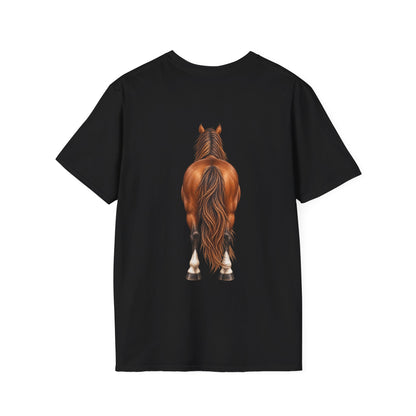 ""Front to Back Horse Lover Adult T-shirt