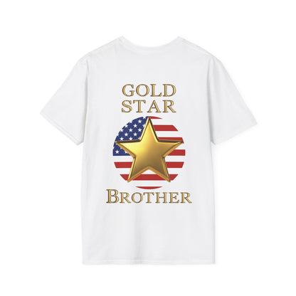 Gold Star Brother Forever Proud Adult T-shirt