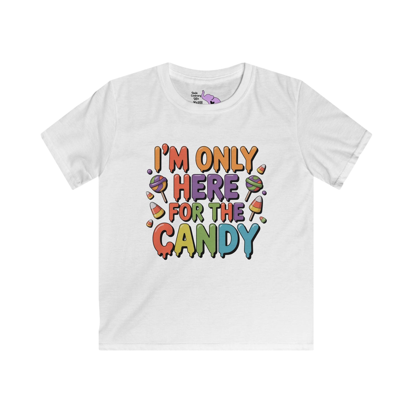 I'm Only Here for the Candy Youth Softstyle Tee