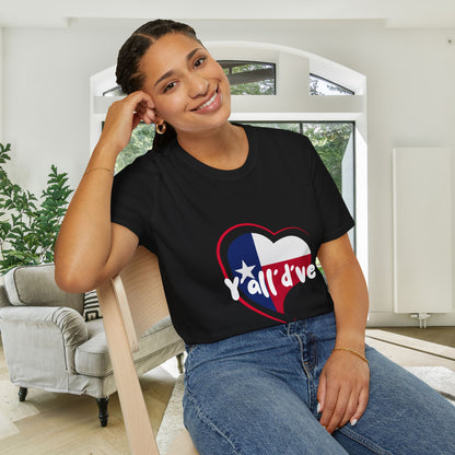 Texas Y'all'd've Adult T-shirt