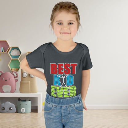 Best Kid Ever (Colorful) Infant Baby Rib Bodysuit