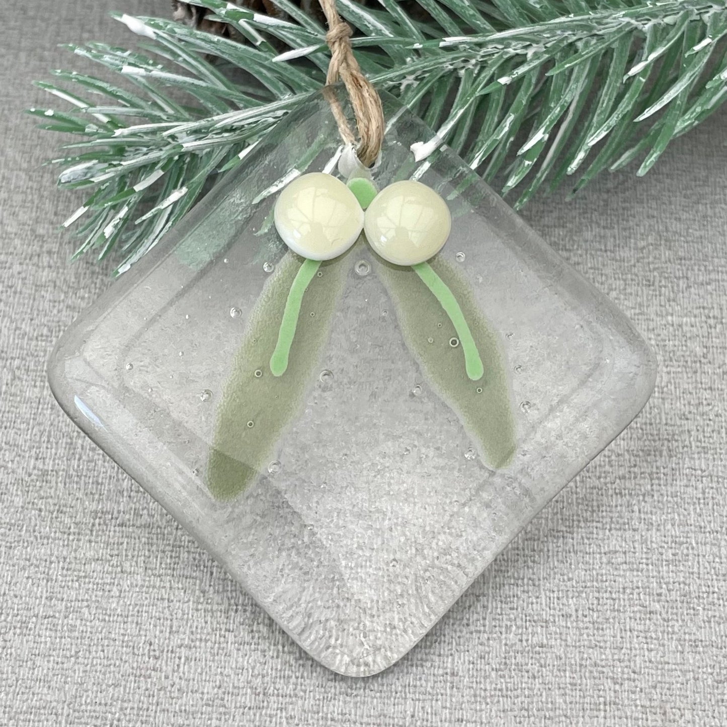 Glass Christmas Tree Decorative Ornament