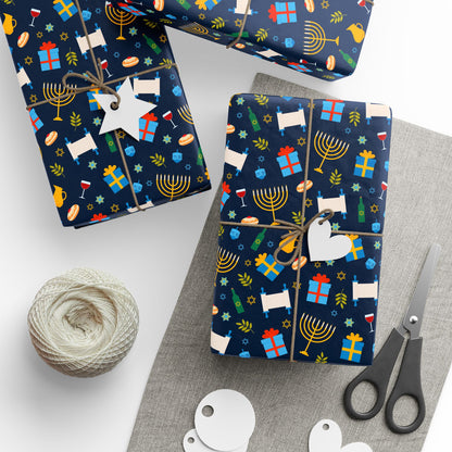 Shine & Celebrate Hanukkah Wrapping Paper