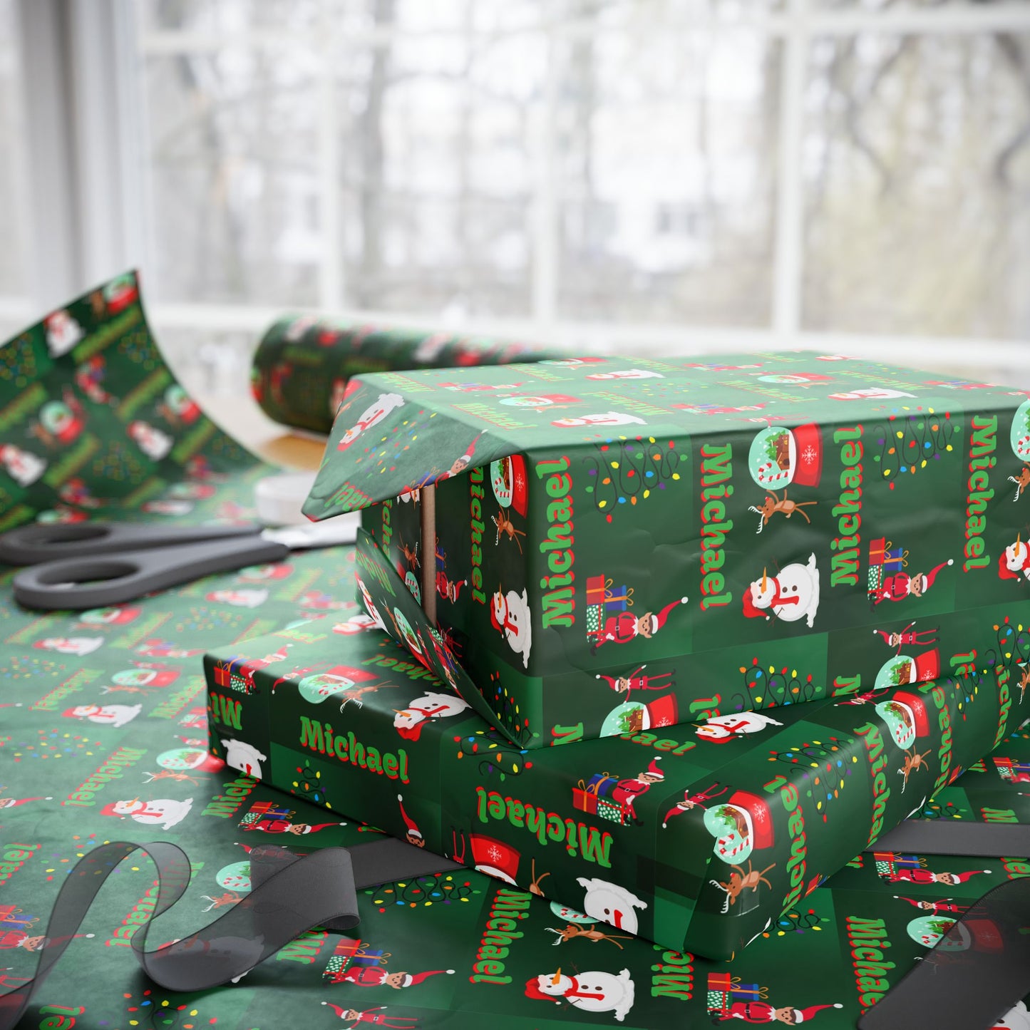 Elf on the Shelf Custom Wrapping Paper (Michael)