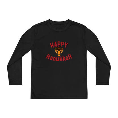 Happy Hanukkah Youth Long Sleeve Tee