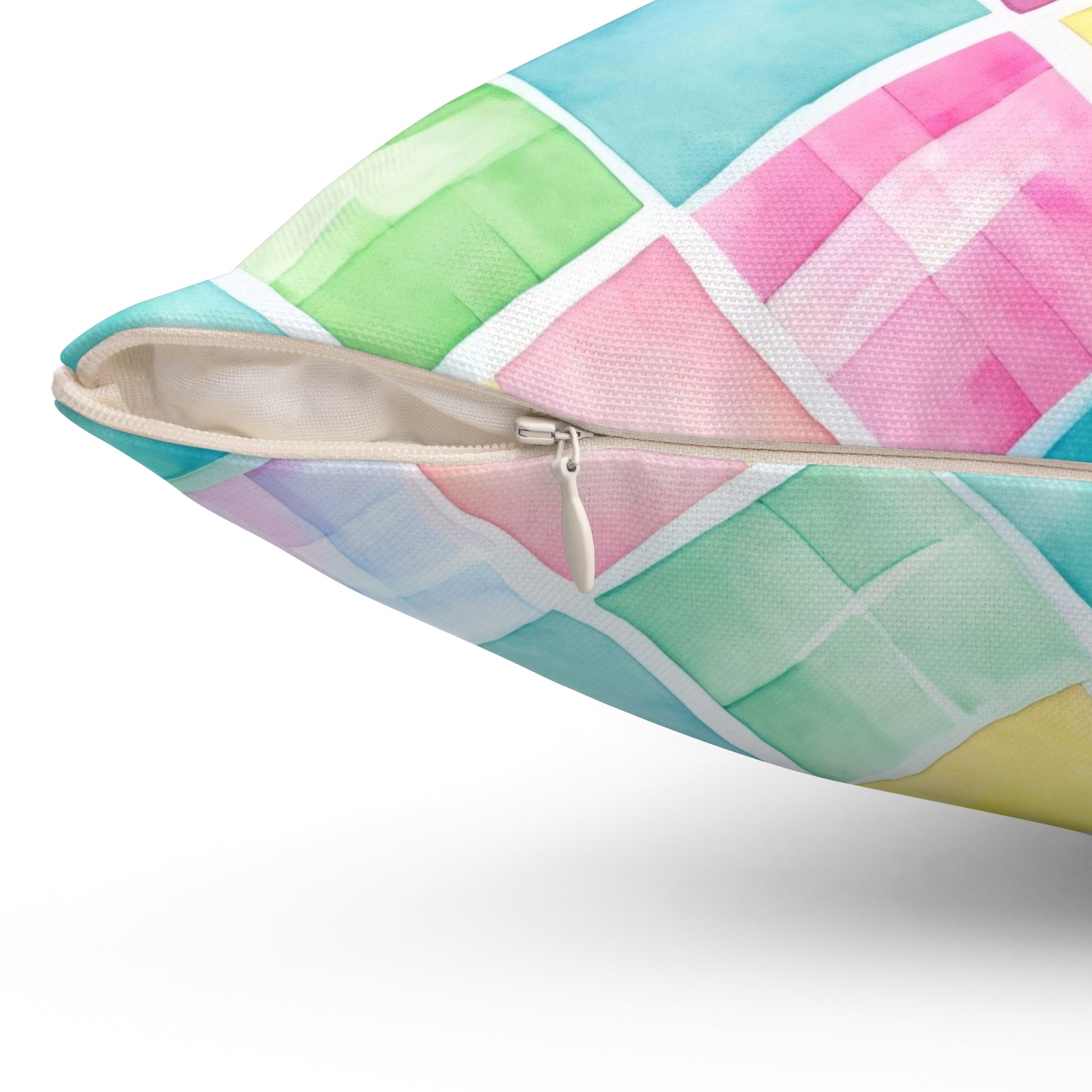 Watercolor Weave Throw Pillow