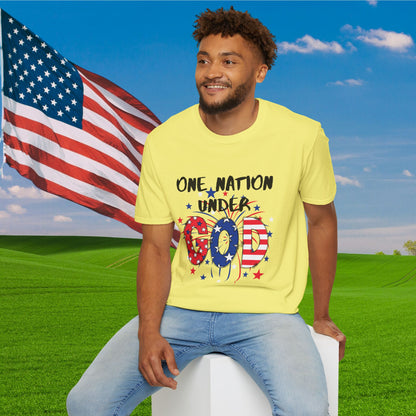 One Nation Under God Adult T-shirt