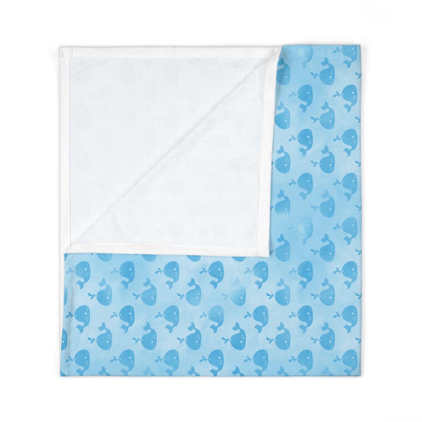 Whale Song Splash Swaddle Blanket