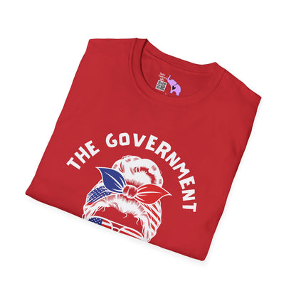 The Government is Lying To Us Female Skull/Glasses Adult T-shirt