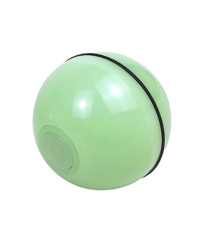 Interactive LED Cat Toy Ball – USB Rechargeable Automatic Rolling Toy with Feather & Catnip