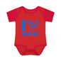 I Love Dinos (Dino Heart) Infant Baby Rib Bodysuit