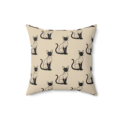 Siamese Charm – Sandy Dune Throw Pillow