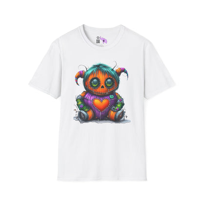 Patchwork Pumpkin Heart Adult T-shirt