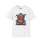 Patchwork Pumpkin Heart Adult T-shirt