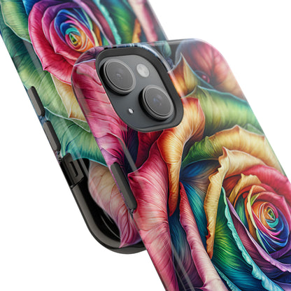 Colorful Rose MagSafe® Compatible Tough Case for iPhone
