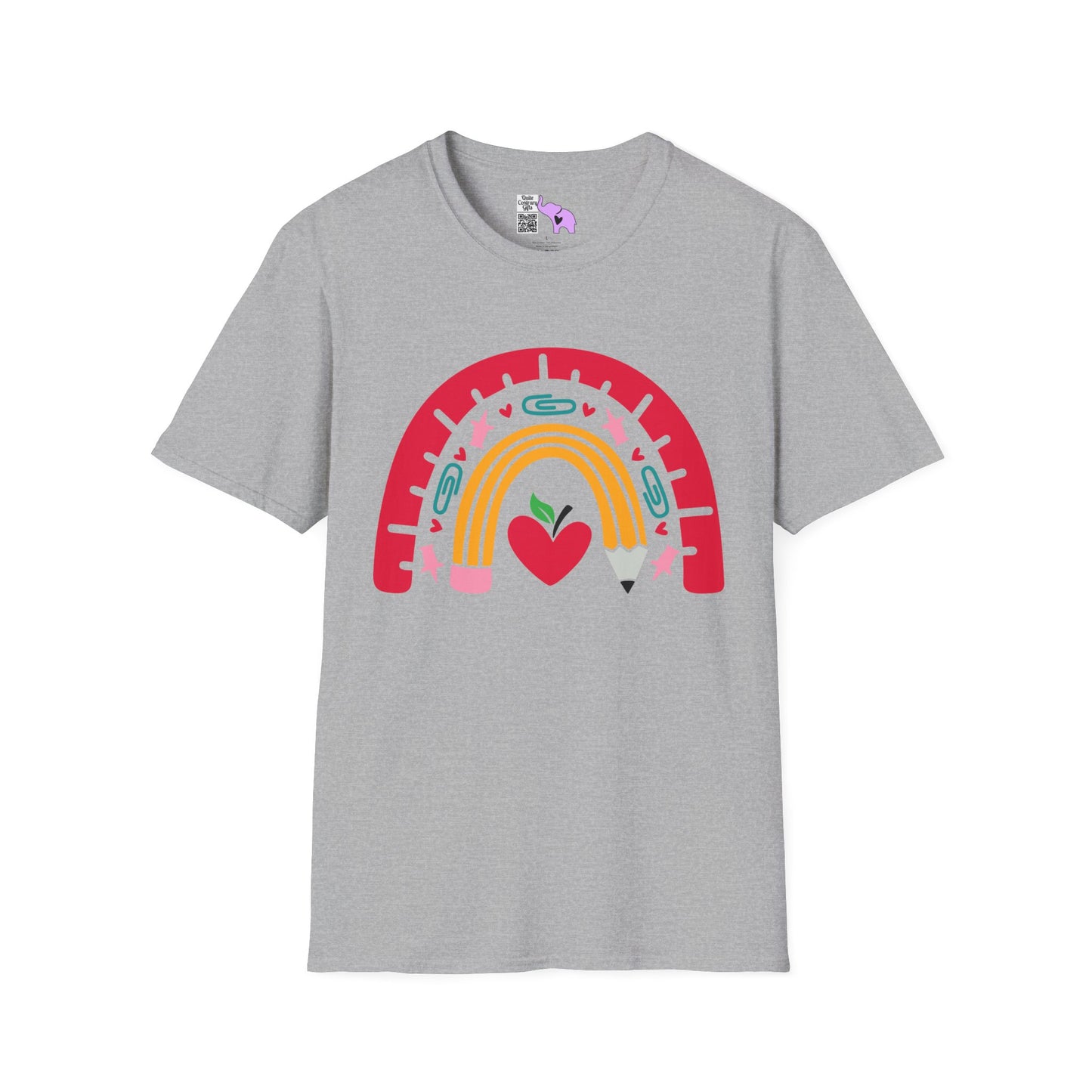 Rainbow Teacher Adult T-shirt
