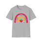 Rainbow Teacher Adult T-shirt