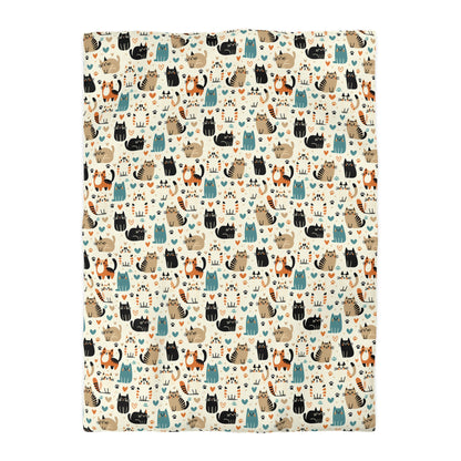 Whiskered Wonders Duvet Bedding Set