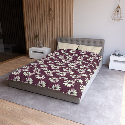 Purple Tide Petals Microfiber Duvet Cover